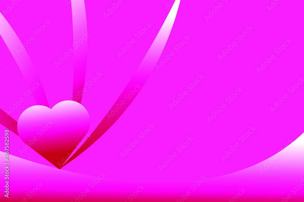 elegant pink background with a heart shape