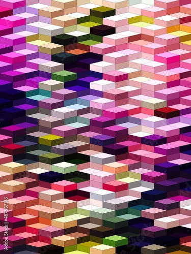 Abstract Colorful Geometrical Artwork Poster,Abstract Graphical Painting Art Background Texture,Modern Conceptual Art,Synthwave Aesthetic Vaporwave Poster Print,3D Rendering,3D Illustration