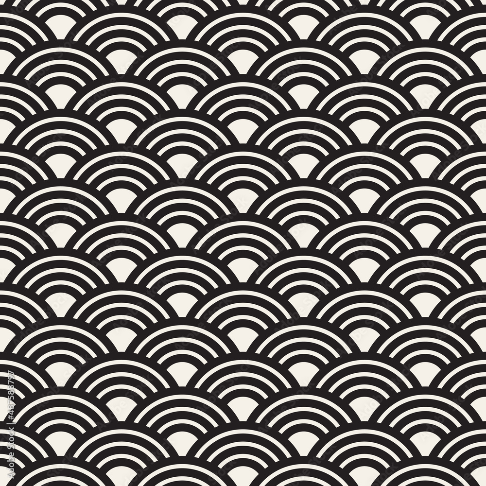 Vector seamless pattern. Repeating geometric elements. Stylish monochrome background design. Vector seamless pattern. Repeating geometric elements. Stylish monochrome background design.