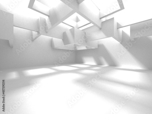 White Modern Background. Abstract Building Concept