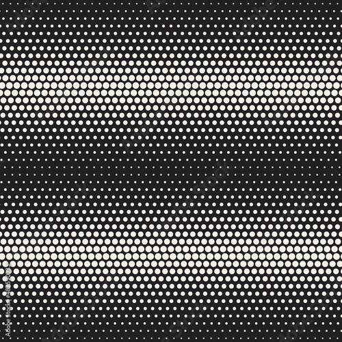 Vector seamless pattern. Repeating geometric elements. Stylish monochrome background design.