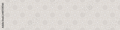 French gray floral linen seamless pattern with 2 tone country cottage style botanical motif. Simple vintage rustic fabric textile effect. Primitive modern shabby chic design.