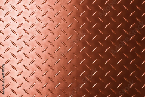copper texture plate with d...