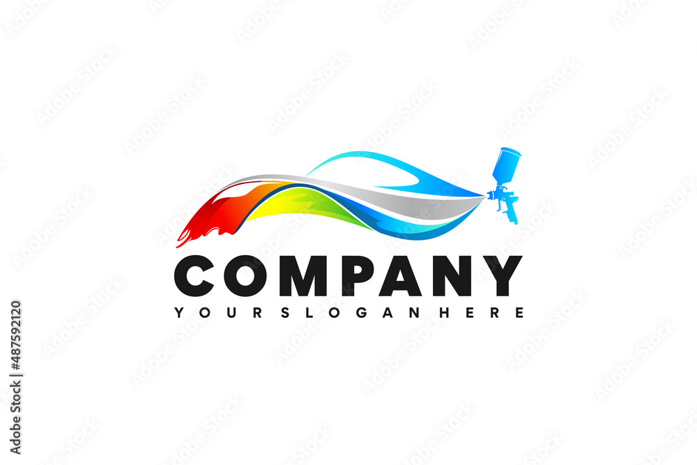 Obraz premium automotive logo, automotive paint logo, reference logo for your business