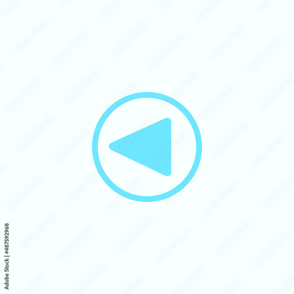 Play button icon in trendy flat style isolated on grey background. Play symbol for your web site design, logo, app, UI. Vector illustration Play button icon in trendy flat style isolated on grey background. Play symbol for your web site design, logo, app, UI. Vector illustration