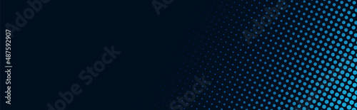 Modern Background Vector. Banner Background with Gradient Halftone Design. 