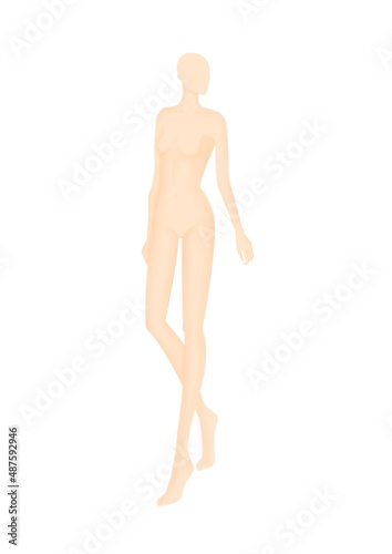 Fashion Figure Template - Fashion Croqui Mannequin  © Valeria