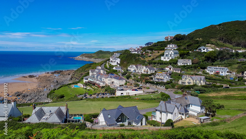 Woolacombe town in the summer time  © Lukas