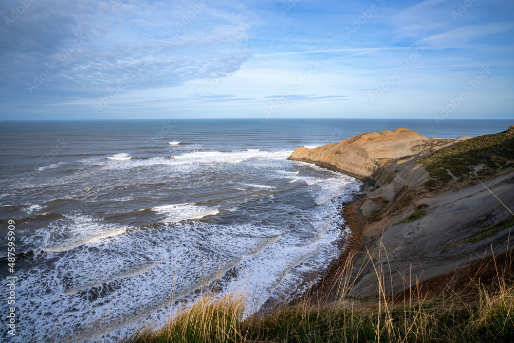 Sea Views from Kettleness Village Cliffs in North Yorkshire
