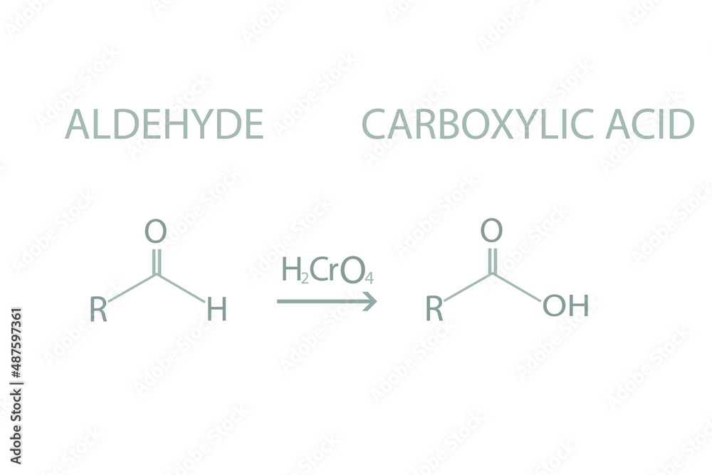 Aldehyde or carboxylic acid molecular skeletal chemical formula. Aldehyde or carboxylic acid molecular skeletal chemical formula.