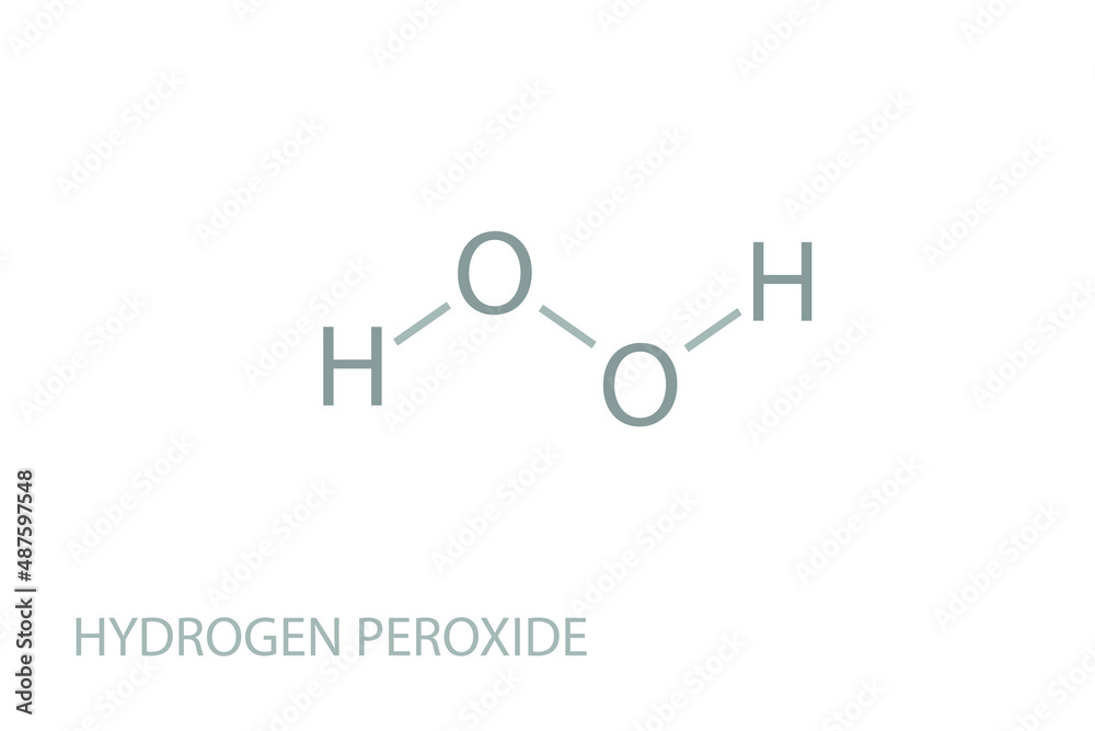 Hydrogen peroxide molecular skeletal chemical formula. Hydrogen peroxide molecular skeletal chemical formula.