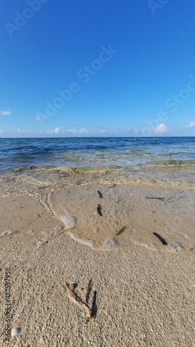 footprints on the beach