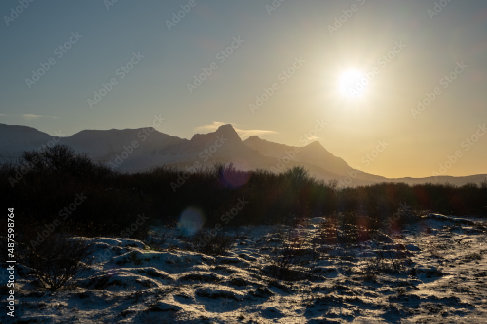 Landschaft nahe Borgarnes. / Landscape near Borgarnes.