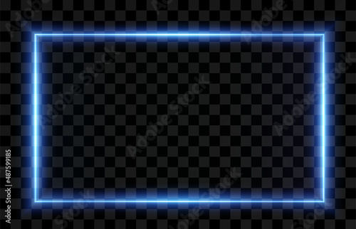 Collection of futuristic hud light blue frame. Technological background. Light glass blue frames square, oval, rectangle, circle. HUD PNG. Vector Illustration.