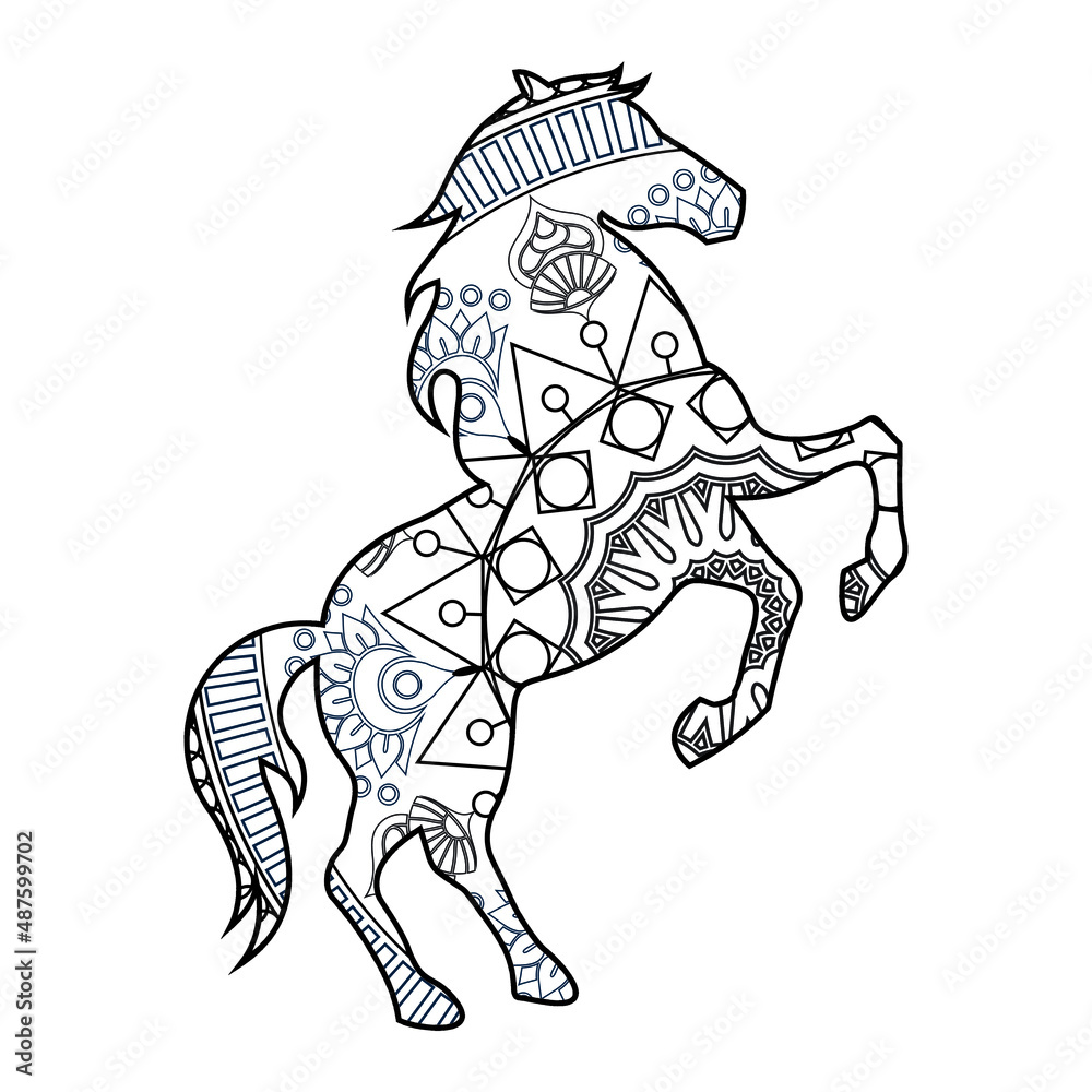 Fototapeta premium Horse Coloring Page