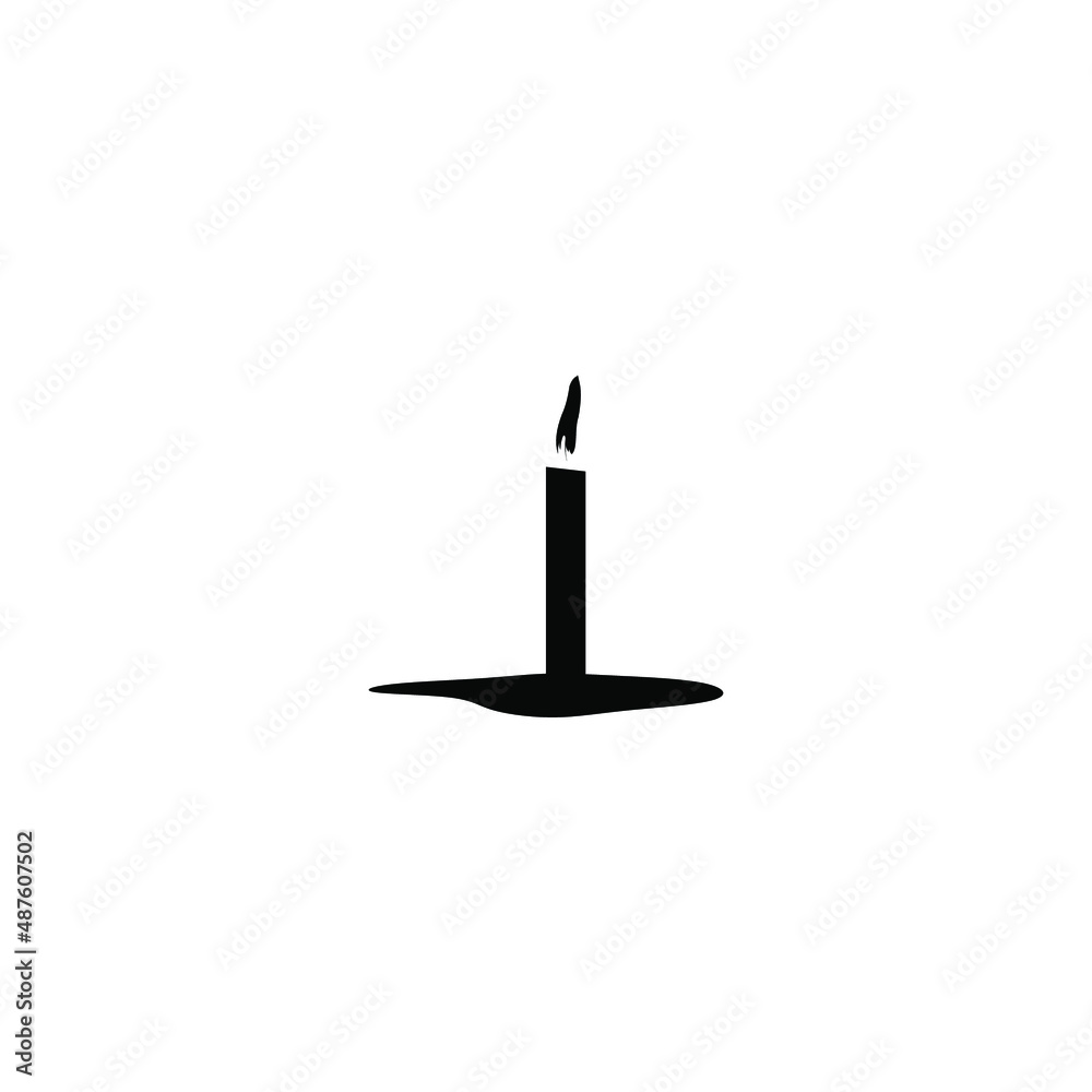 Fototapeta premium logo candle