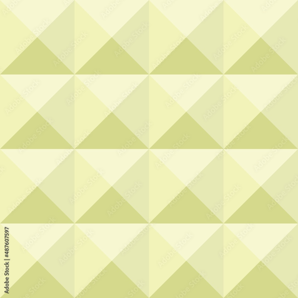 Gradient green triangle shapes. Spring and easter feeling. Seamless repeat pattern. Background to use for posters, invitation cards, montage, overlay, scrapbooking or banners. Gradient green triangle shapes. Spring and easter feeling. Seamless repeat pattern. Background to use for posters, invitation cards, montage, overlay, scrapbooking or banners.