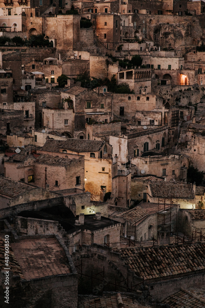 Old town of Matera (Sassi di Matera) in Southern Italy