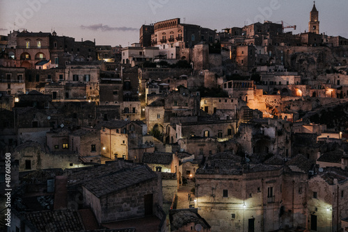 Old town of Matera (Sassi di Matera) in Southern Italy