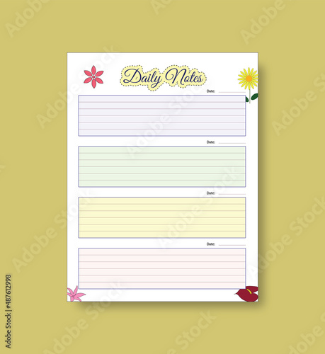 Daily Notes Planner