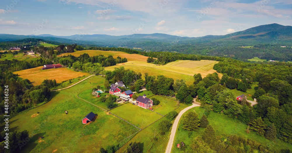 Darling Hill in Lyndonville and Burke Vermont During Summer 