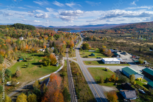 autumn in the mountains of  Vermont photo