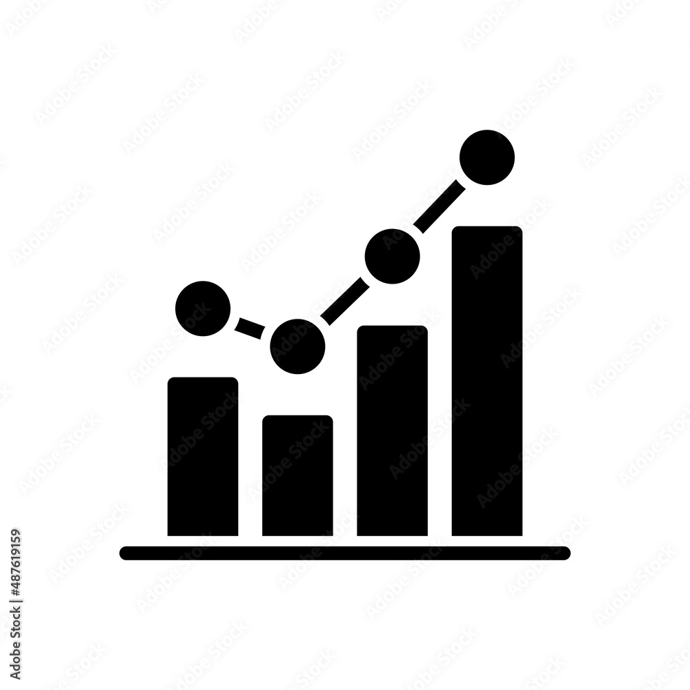 Chart Icon Design Vector Template Illustration Chart Icon Design Vector Template Illustration