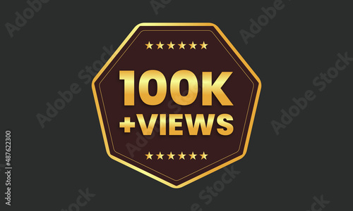 100k +views youtube thumbnail vector