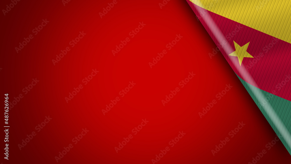Cameroon and Red Background – 3D Illustration Cameroon and Red Background – 3D Illustration