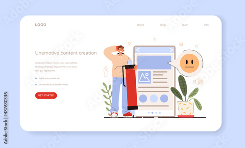 Blog promotion failure. Visual content mistake. Unemotive content