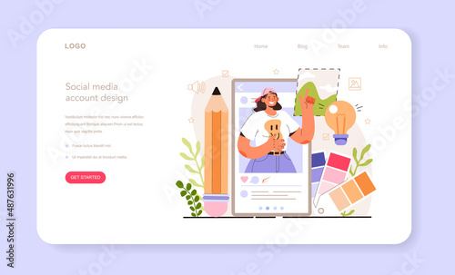 Social media account design. Content manager guidance. How create