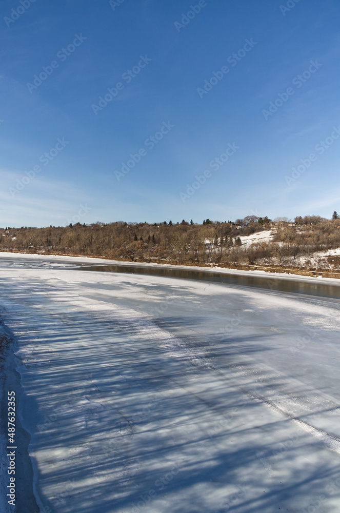 The North Saskatchewan River in Winter 