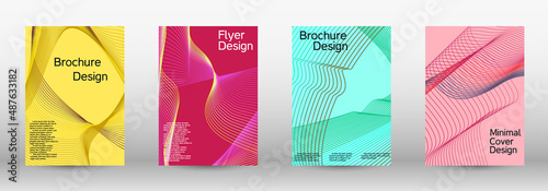 Artistic covers design. A set of modern abstract covers. Modern abstract background. Creative backgrounds from abstract lines to create a fashionable abstract cover, banner, poster, booklet.