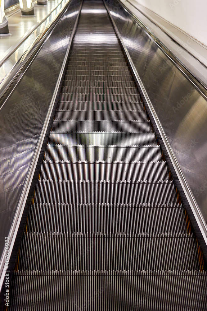 background of metal of steps of the escalator background of metal of steps of the escalator