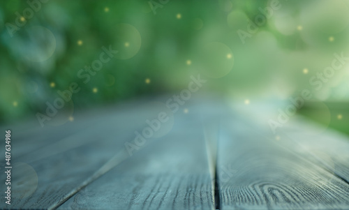 St. Patrick's Day abstract green background with copy space.