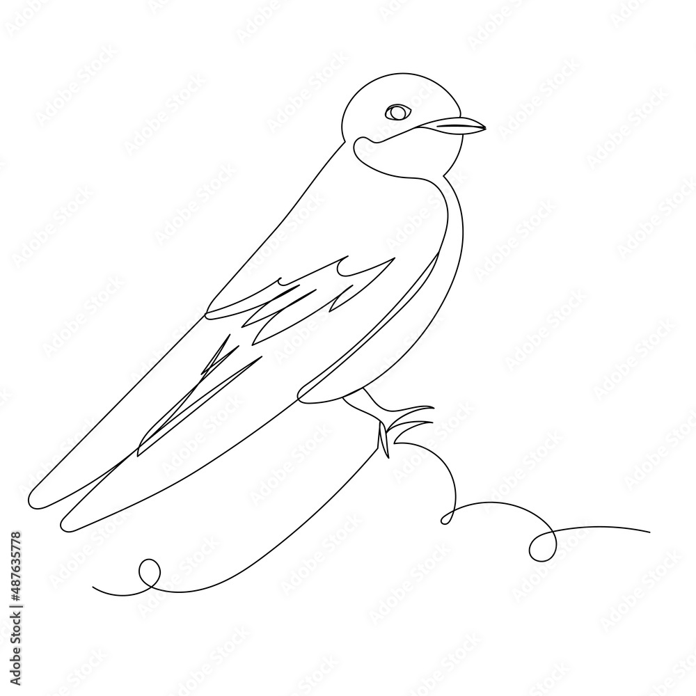 bird one line drawing, outline, isolated, vector bird one line drawing, outline, isolated, vector