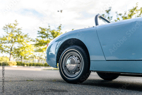 Vintage British Sports Car - Blue