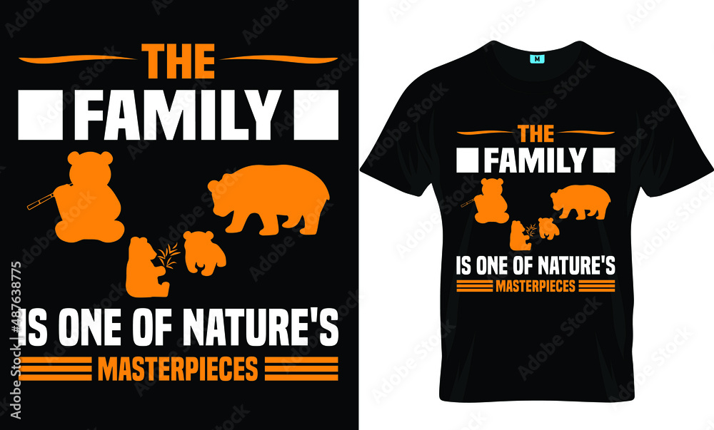 Family day t-shirt design template