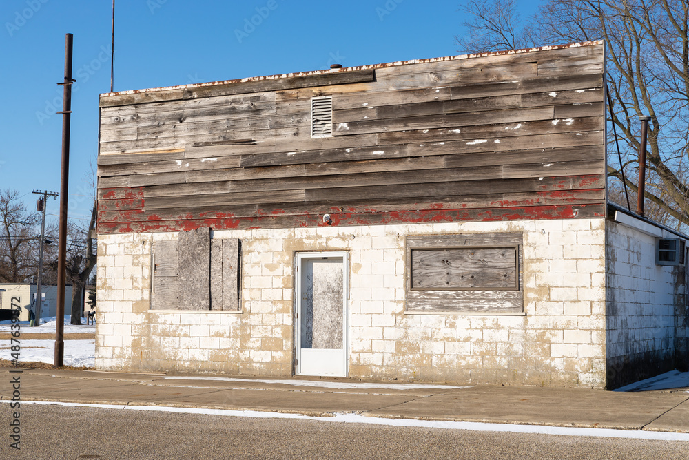 Old abandoned storefront.