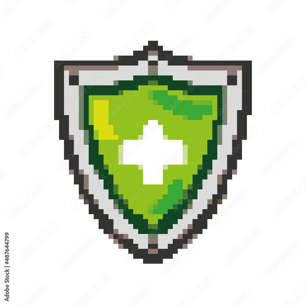 Obraz premium pixelated shield protection