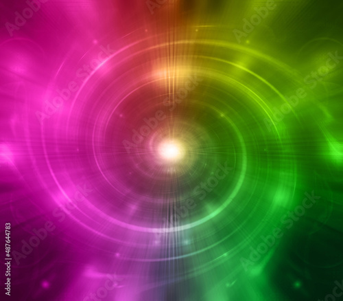 Abstract psychedelic swirl shape background image.