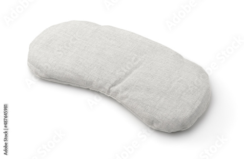Gray textile relaxing herbal eye pillow