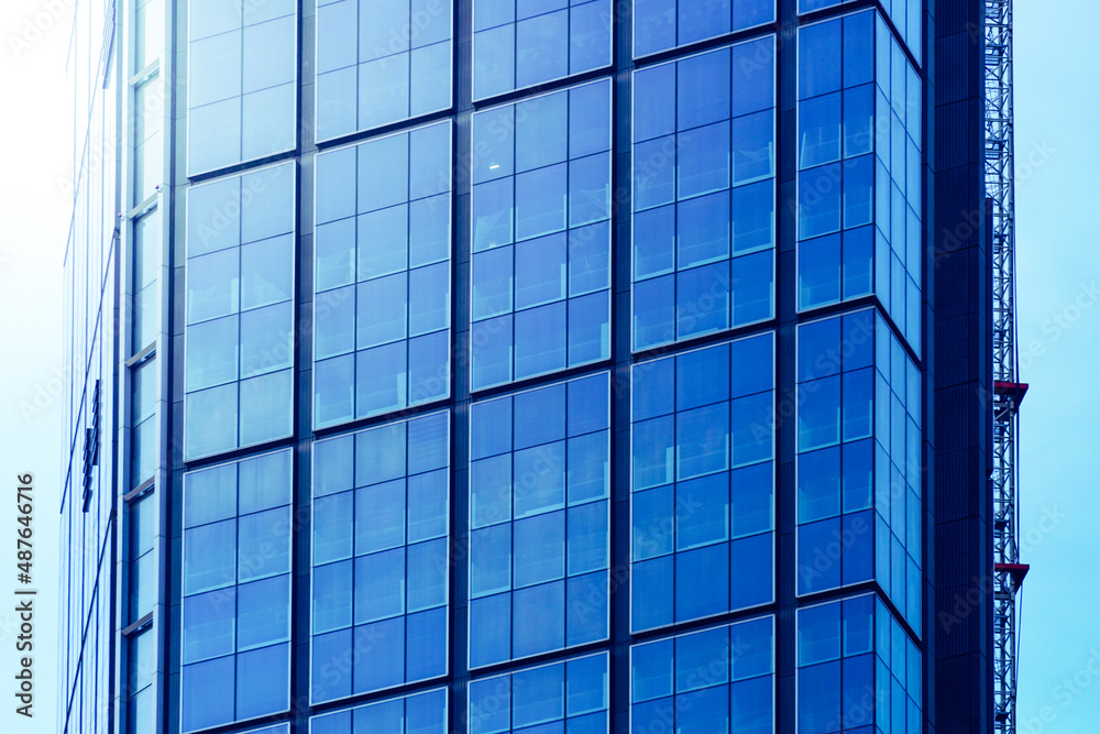 Modern office building with glass facade Modern office building with glass facade