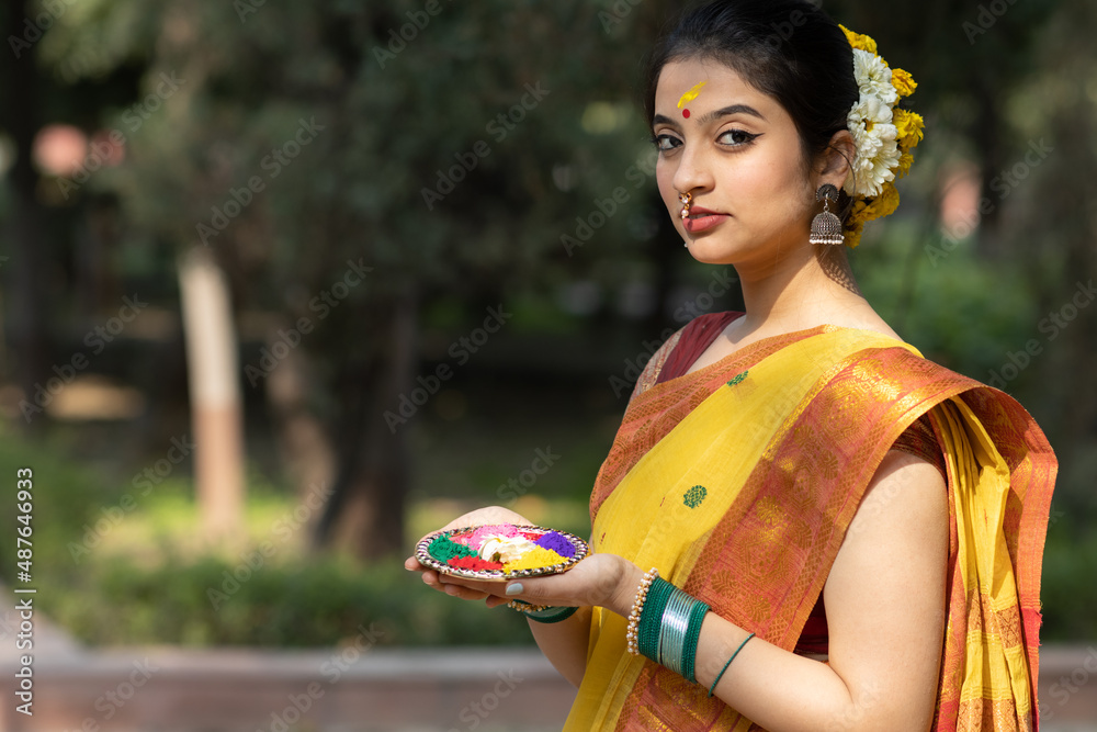 Traditional Photoshoot Poses For Girls / Women for festival / traditional  dress photo po… | Indian saree dress, Saree designs party wear, Pattu saree  blouse designs