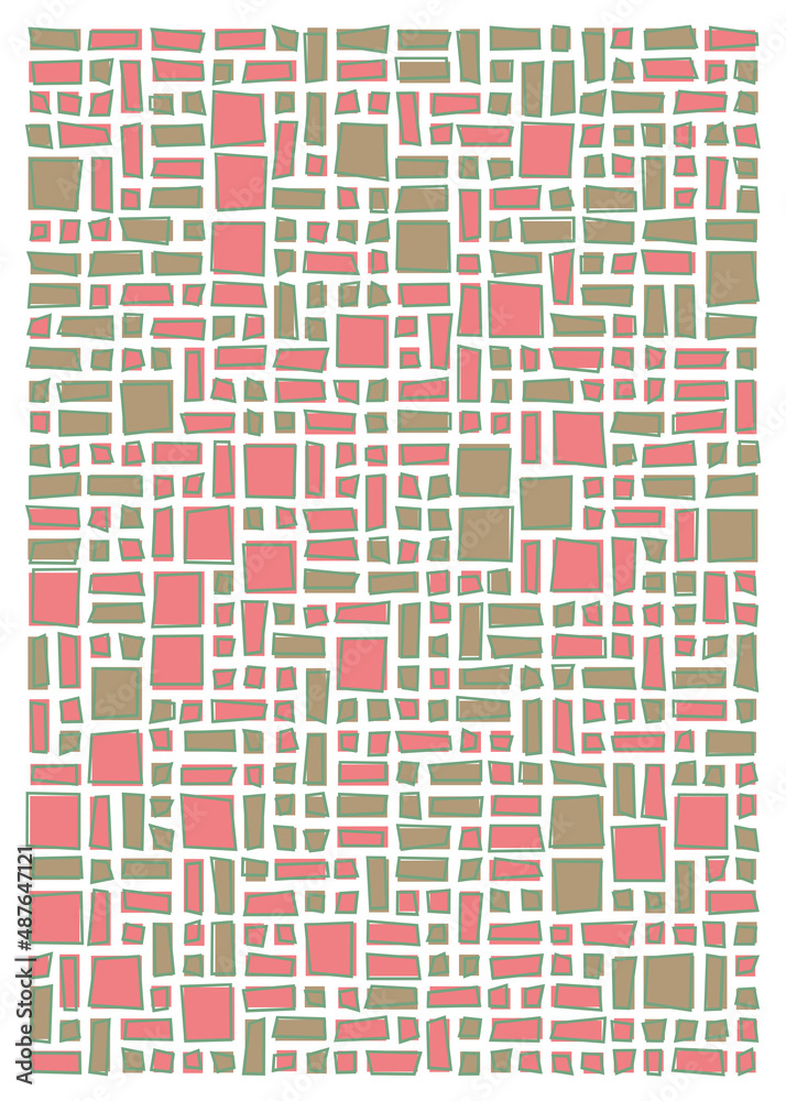 Offset Quads generative art background art illustration