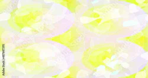gentle yellow abstract pattern, clouds
