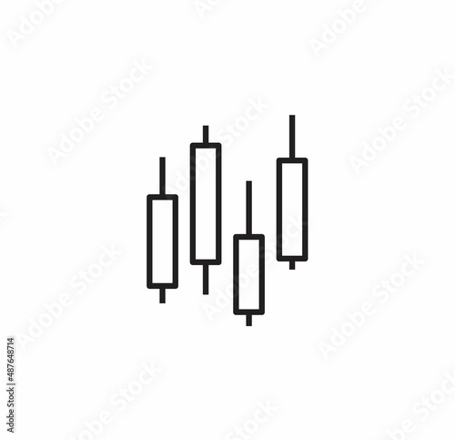 Modern trading digital graphic. Trade, forex logo vector design.