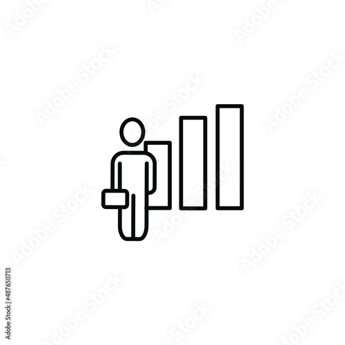 career icons symbol vector elements for infographic web