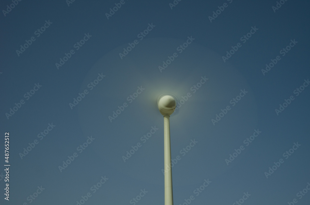 Wind turbine in motion in the municipality of Aguimes. Gran Canaria. Canary Islands. Spain.