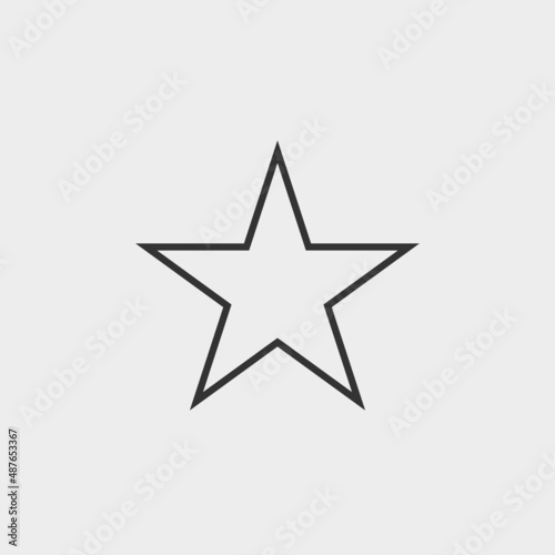 Star vector icon illustration sign